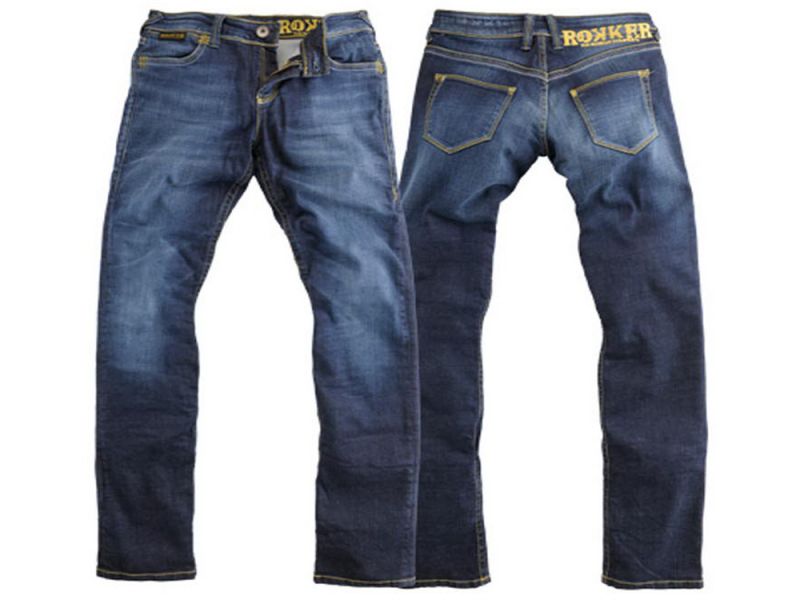 rokker Jeans moto The Lady pour femme (T-shirt inclus)