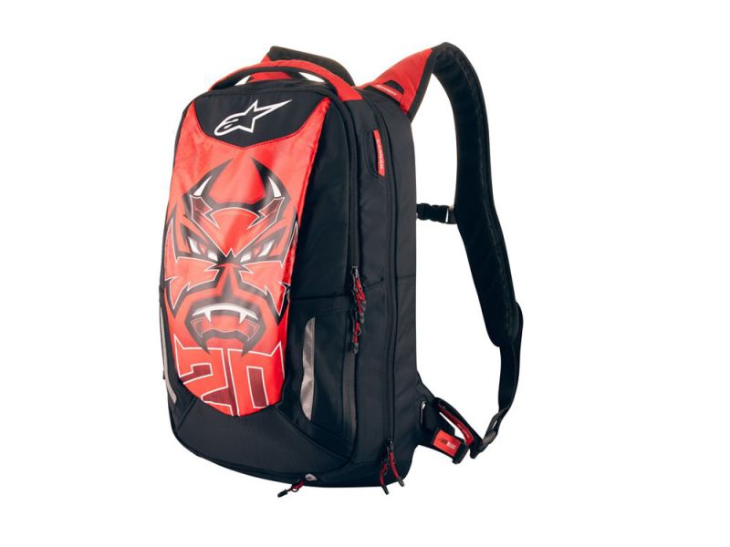 Alpinestar City Hunter FQ20 Rucksack ( Schwarz-Leuchtrot-Weiß )