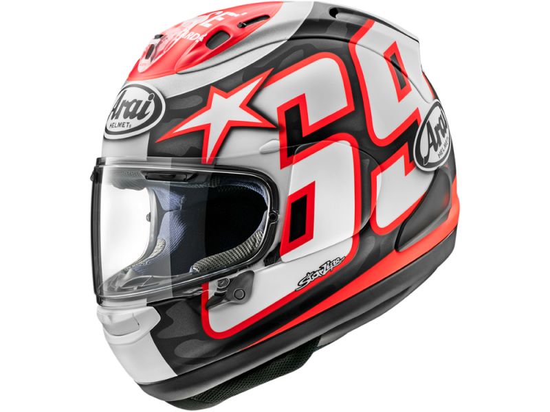 Arai RX-7V Evo Hayden Reset réplique casque intégral (noir / blanc / rouge)