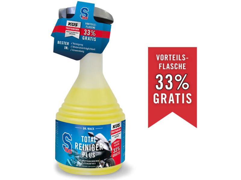 S100 Moto Nettoyant total Plus taille spéciale