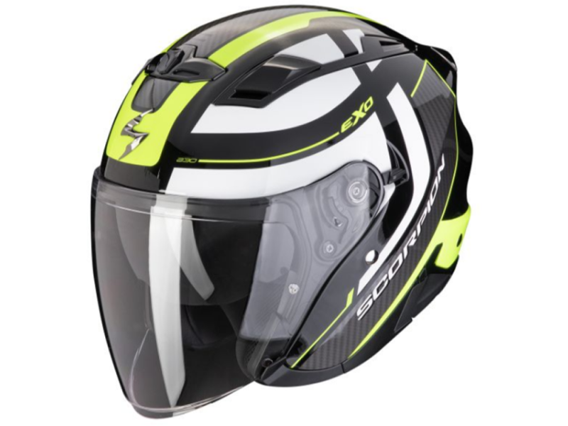 Scorpion EXO 230 Pul Jethelm (Schwarz/Neongelb)
