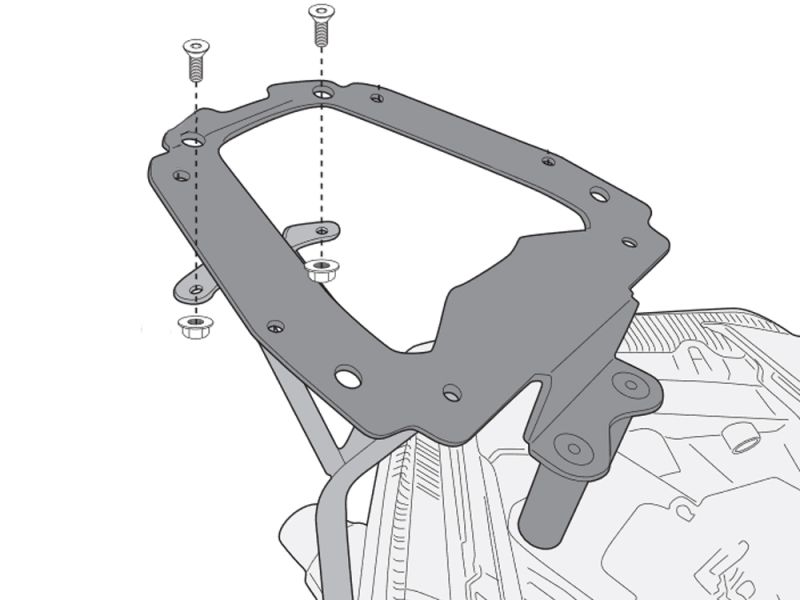 GIVI SR Porte-bagages Yamaha X-Max 400 (2018-)