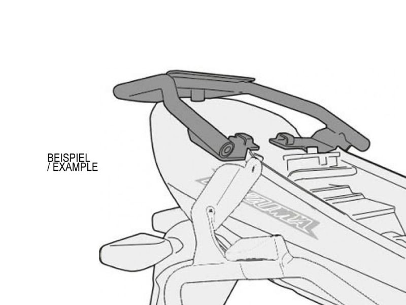 GIVI Monolock SR porte-bagages Suzuki UH 125 / 200 Burgman (2007-2014)
