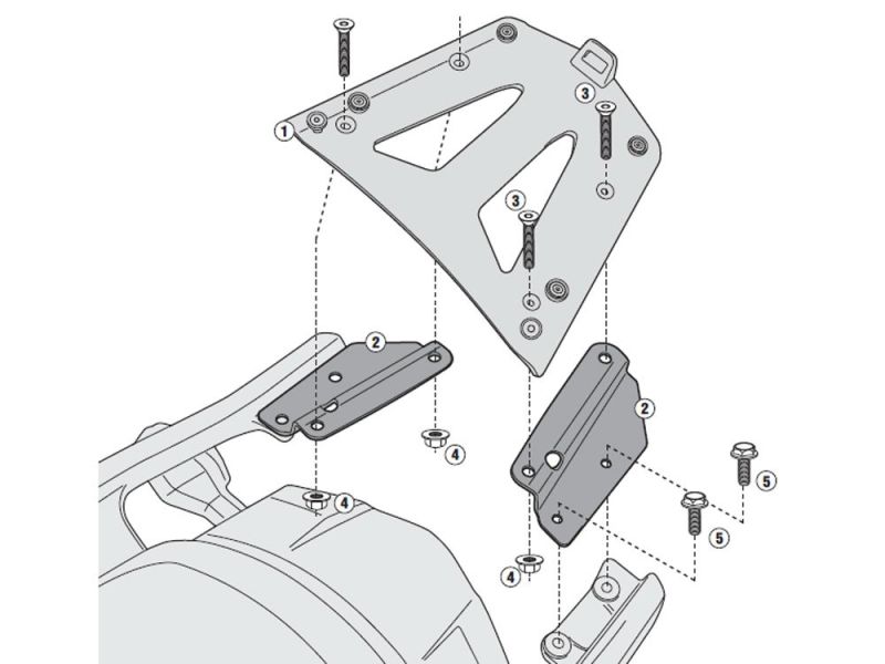 GIVI Monokey SRA porte-bagages Kawasaki Versys 1000 (2012-)