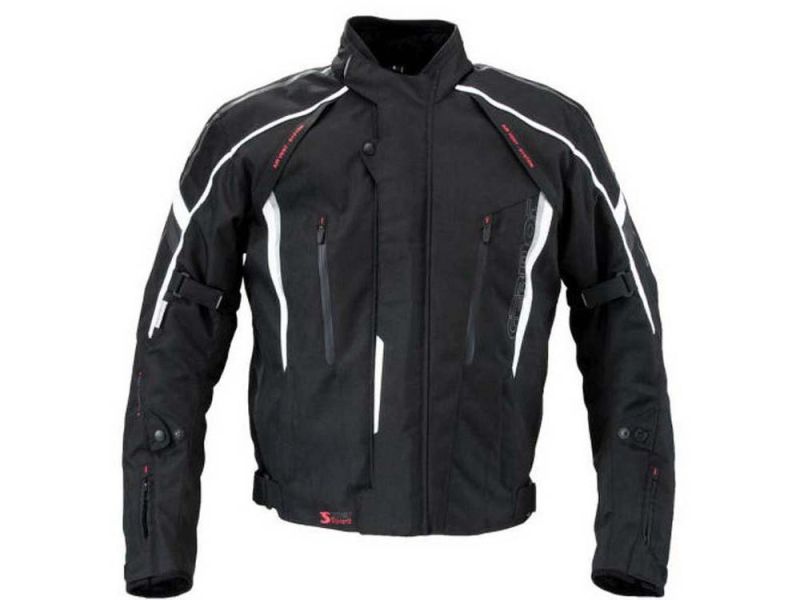 Germot Veste de moto Supersport hommes (noir / gris)