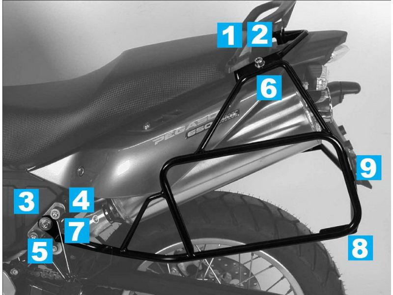 Hepco & Becker Porte-bagages Lock-It Aprilia Pegaso 650 Strada / Trail