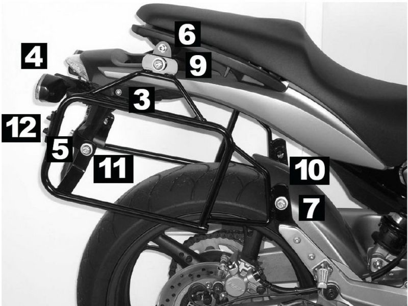 Hepco & Becker Lock-It porte-bagages Honda CB 600 F Hornet (2007-2010)