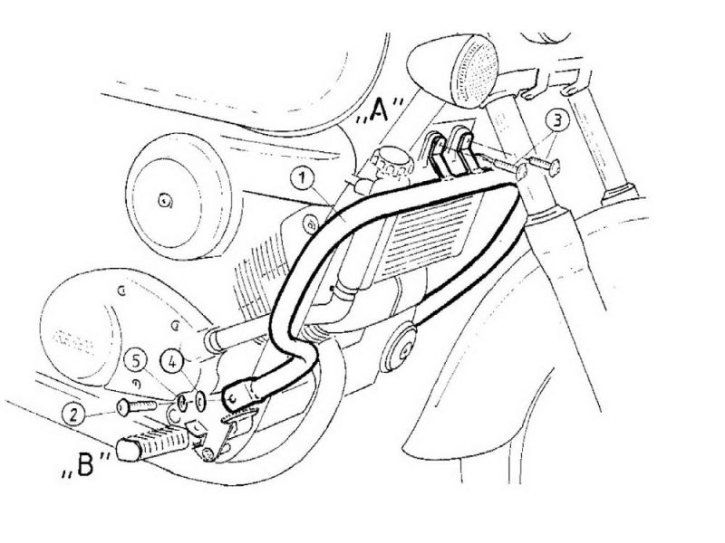 Hepco & Becker Pare-chocs Honda VT 125 C2 Shadow