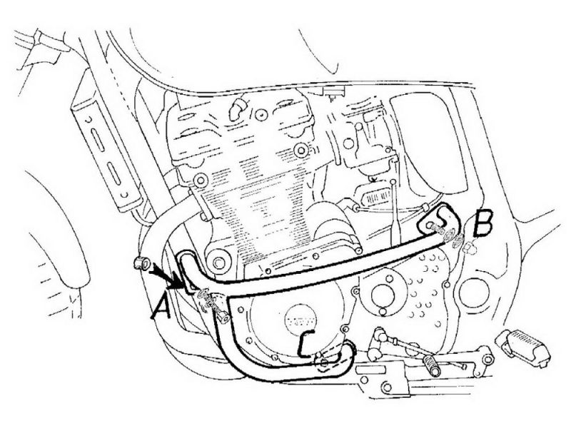 Hepco & Becker Pare-chocs Suzuki GSX 750 (1998-2003)