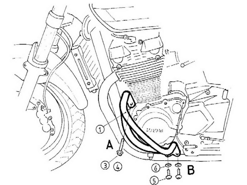 Hepco & Becker Pare-chocs Suzuki GSX 1400 (2001-2007)