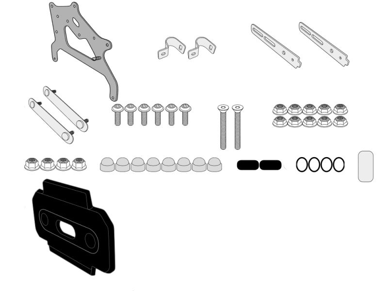 GIVI Kit de montage S250 sur PL5108CAM pour BMW R1200GS Adventure (2014-) R1200GS (2013-) R1250GS (2019-)