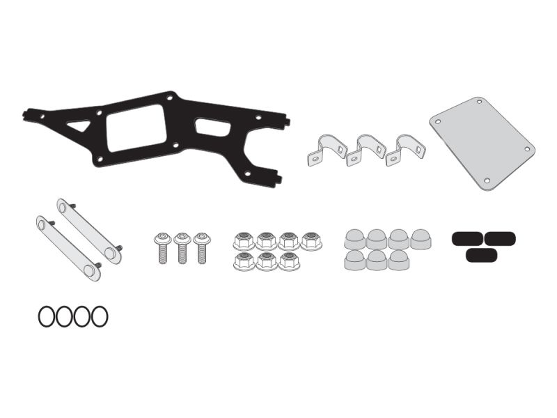 GIVI Kit de montage S250 sur porte-bagages d'origine BMW R1200GS Adventure (2014-)