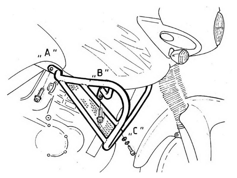 Hepco & Becker Pare-chocs Triumph Tiger (1999-2000)