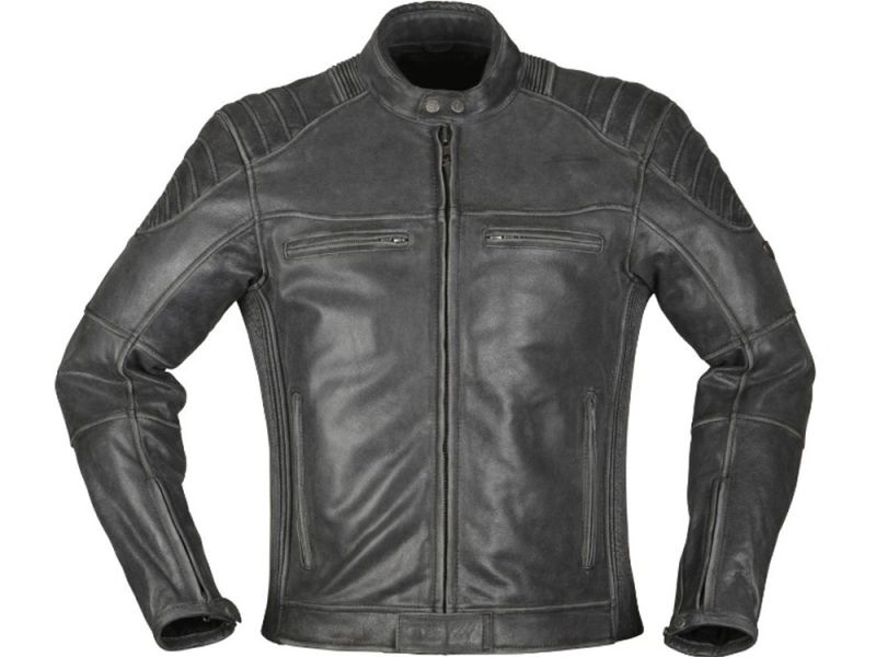 Modeka Vincent Aged blouson de moto en cuir (noir)