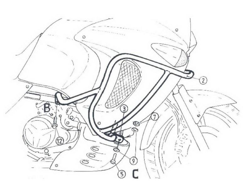 Hepco & Becker Pare-chocs Honda XL 1000 V Varadero (1999-2002)