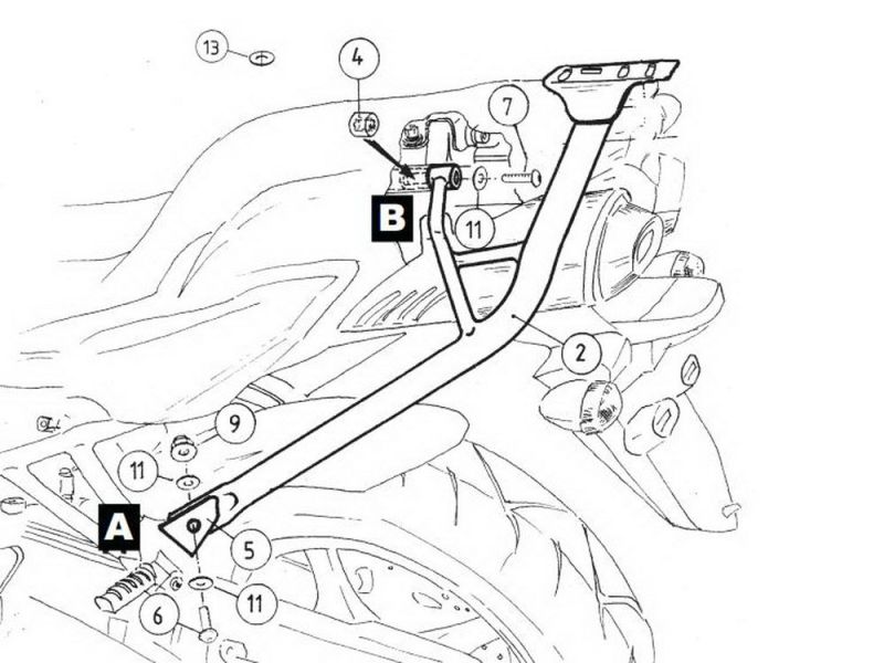Hepco & Becker Rack en aluminium Yamaha FZ 6 / Fazer