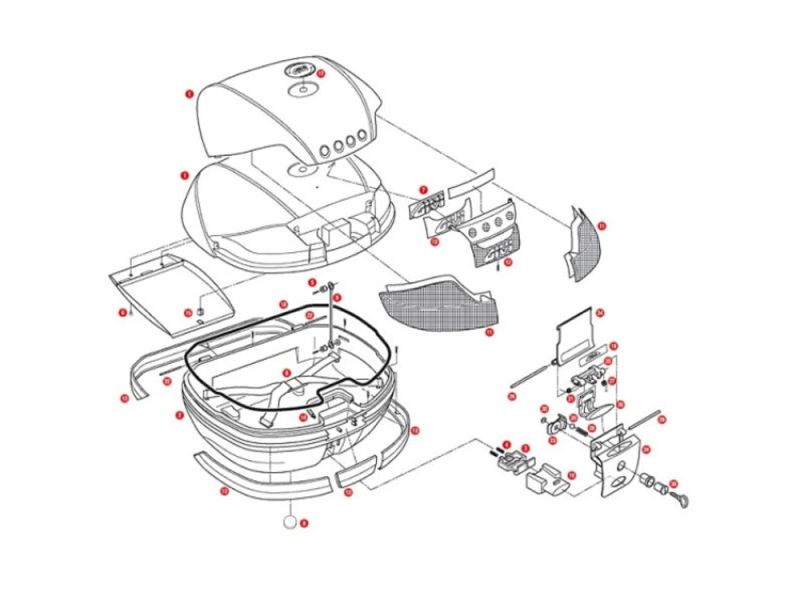 GIVI V46 Partie inférieure de la valise