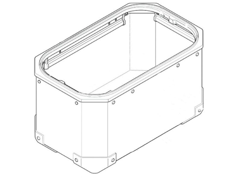 GIVI Fond de coffre OBKN48AR (argent | droite)