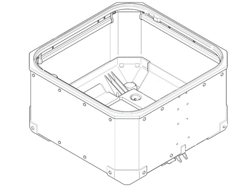 GIVI Fond de valise OBKN58A (argent)